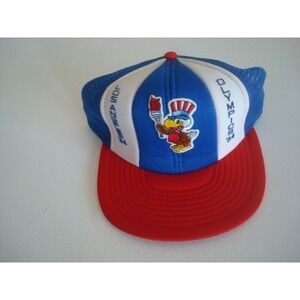 LOS ANGELES OLMPICS 1984  80S SCRIPT 90S SNAPBACK GOLF HAT CAP VINTAGE EE3